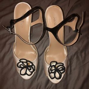 Nine & CO. Platform Cork Peep Toe Pumps